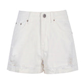 Shorts mit Stickerei und ästhetischen Konturen